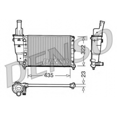 DRM09095 DENSO Радиатор, охлаждение двигателя