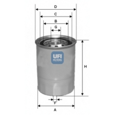 24.327.00 UFI Топливный фильтр