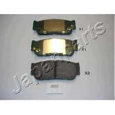 PP-S02AF JAPANPARTS Комплект тормозных колодок, дисковый тормоз