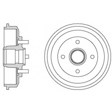 VBD41 MOTAQUIP Тормозной барабан