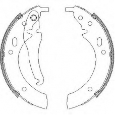 Z4018.00 WOKING Комплект тормозных колодок