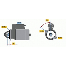 0 001 212 402 BOSCH Стартер