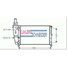 1706701 KUHLER SCHNEIDER Радиатор, охлаждение двигател