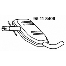 95 11 8409 EBERSPACHER Средний глушитель выхлопных газов