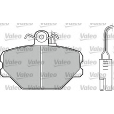 598336 VALEO Комплект тормозных колодок, дисковый тормоз