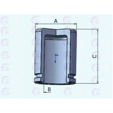 150862-C ERT Поршень, корпус скобы тормоза