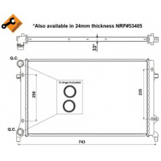 56153 NRF Радиатор, охлаждение двигателя