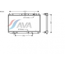 MT2101 AVA Радиатор, охлаждение двигателя