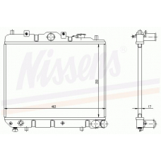 62509 NISSENS Радиатор, охлаждение двигателя