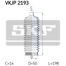 VKJP 2193 SKF Комплект пылника, рулевое управление