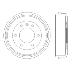 MBD223 MINTEX Тормозной барабан