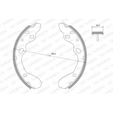 152-2390 WEEN Комплект тормозных колодок