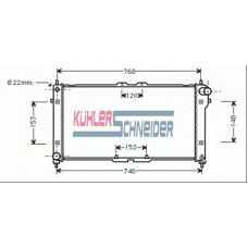 0209901 KUHLER SCHNEIDER Радиатор, охлаждение двигател