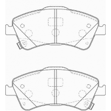 FD7343A NECTO Комплект тормозных колодок, дисковый тормоз