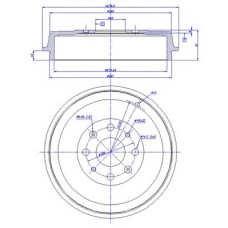 433.210 CAR Тормозной барабан