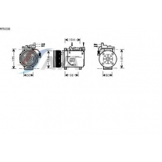 MTK038 AVA Компрессор, кондиционер