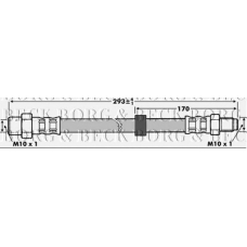 BBH7294 BORG & BECK Тормозной шланг