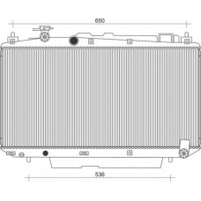 350213104100 MAGNETI MARELLI Радиатор, охлаждение двигателя