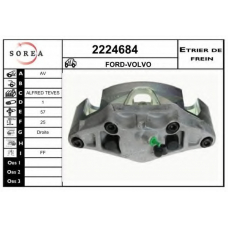 2224684 EAI Тормозной суппорт