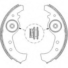 Z4015.01 WOKING Комплект тормозных колодок