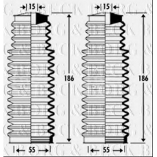 BSG3275 BORG & BECK Пыльник, рулевое управление