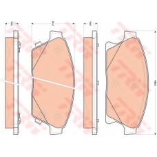 GDB1847 TRW Комплект тормозных колодок, дисковый тормоз