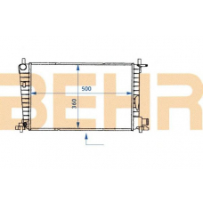 2109746 BEHR Radiator