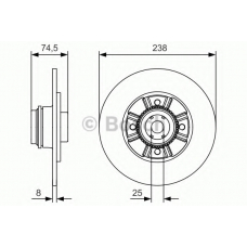 0 986 479 A48 BOSCH Тормозной диск