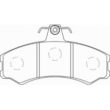 FD7428A NECTO Комплект тормозных колодок, дисковый тормоз