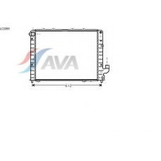 LC2059 AVA Радиатор, охлаждение двигателя