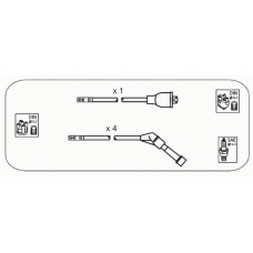 JP144 JANMOR Комплект проводов зажигания