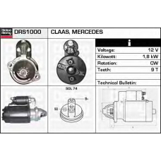 DRS1000 DELCO REMY Стартер