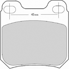 FD6287A NECTO Комплект тормозных колодок, дисковый тормоз