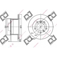 BD1489 DJ PARTS Тормозной диск