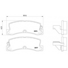 P 83 017 BREMBO Комплект тормозных колодок, дисковый тормоз