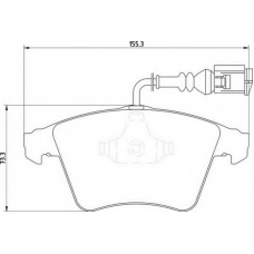 363700201432 MAGNETI MARELLI Комплект тормозных колодок, дисковый тормоз