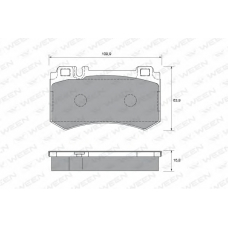 151-1936 WEEN Комплект тормозных колодок, дисковый тормоз