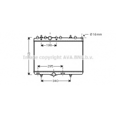 PE2290 AVA Радиатор, охлаждение двигателя