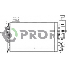 PR 0540A4 PROFIT Радиатор, охлаждение двигателя
