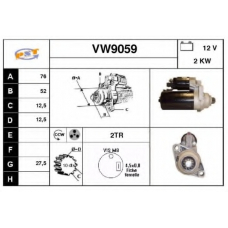 VW9059 SNRA Стартер