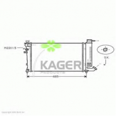 31-0858 KAGER Радиатор, охлаждение двигателя