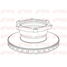 NCA1058.20 KAWE Тормозной диск