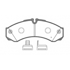 BPA0651.20 OPEN PARTS Комплект тормозных колодок, дисковый тормоз