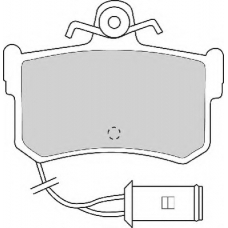 FD6288A NECTO Комплект тормозных колодок, дисковый тормоз