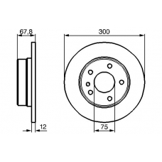 0 986 478 322 BOSCH Тормозной диск