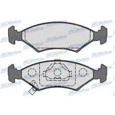 AC0581067D AC Delco Комплект тормозных колодок, дисковый тормоз