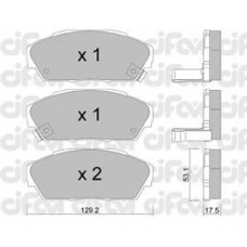 822-171-0 CIFAM Комплект тормозных колодок, дисковый тормоз