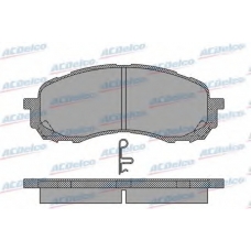 AC960181D AC Delco Комплект тормозных колодок, дисковый тормоз