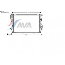 BW2176 AVA Радиатор, охлаждение двигателя