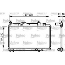 734916 VALEO Радиатор, охлаждение двигателя